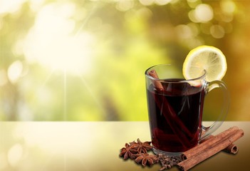 Mulled Wine, Tea, Wine.