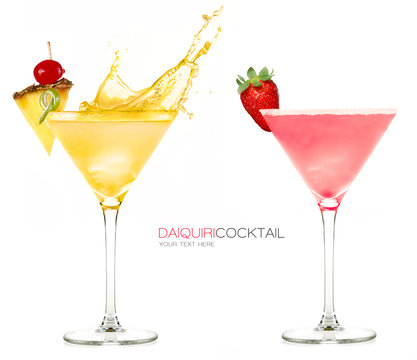 Daiquiri Frozen Cocktails. Splash. Party Concept