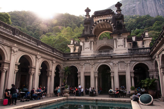 Courtyard of the Mansion of Parque Lage in Rio de Janeiro