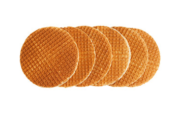 waffles isolated on white