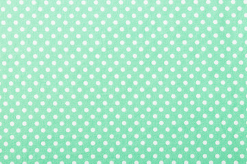 布地のクローズアップ　水玉模様