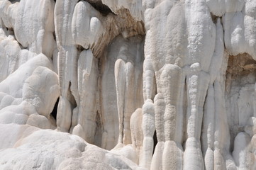 Rocks of Terme San Filippo, most spectacular thermal areas in Tuscany, in the province of Siena and inside the Orcia Valley Park, Italy