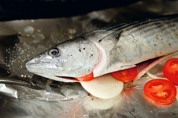 Stuffed mackerel