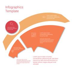 Set of infographic template layouts. Flow chart secuence
