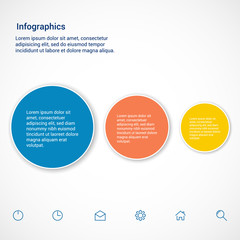 Obraz premium Set of infographic template layouts. Flow chart secuence