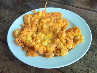 the omelette in dish