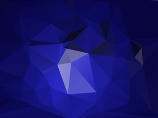 Fototapeta premium Blue Black Triangular Background