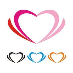 Logo Love Vector Editable