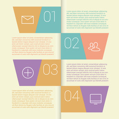 Set of infographic template layouts. Flow chart secuence