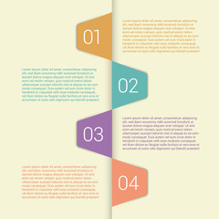 Set of infographic template layouts. Flow chart secuence