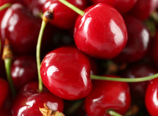 Fresh cherries, closeup