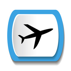 Fototapeta premium Vector icon with the image of an airplane