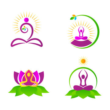 Yoga design used for people mind spirituality.