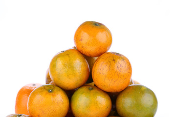 oranges fruit tropical isolated on white background