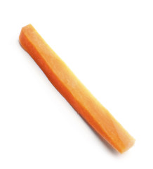 Sliced carrot isolated on white