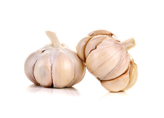 garlic isolated on white background