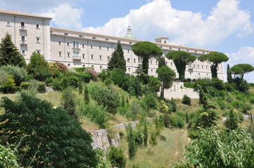 Fototapeta na wymiar Benedictine Cloister Monte Cassino in Italy