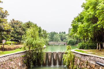 Fototapeta premium Kanal in Jiangyin