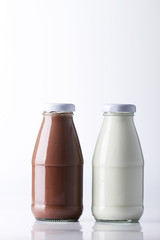 retro bottles of milk