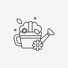 plant line icon
