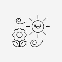 plant line icon