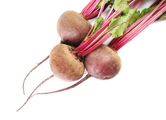 Fresh beet isolated on white