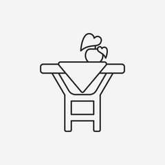 desk table line icon