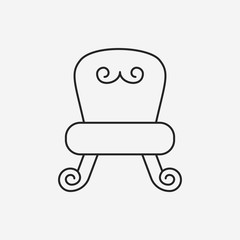 chair line icon
