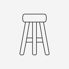 chair line icon