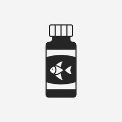Obraz premium fish feeding icon