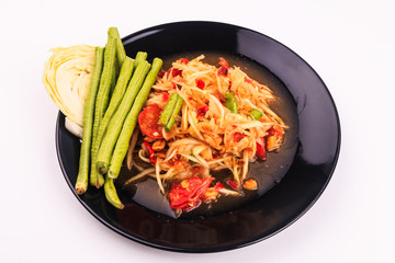 Thai spicy papaya salad - Somtam