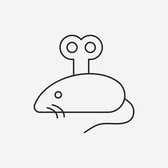 mouse toy line icon