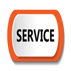 Vector icon with the word SERVICE