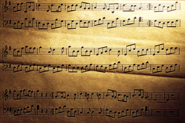 Fototapeta premium Music sheet background