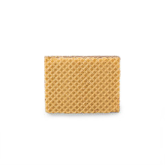 Wafers with chocolate on a white background,clipping path