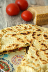Schiacciata cremosa alle melanzane
