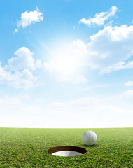 Blue Sky And Putting Green