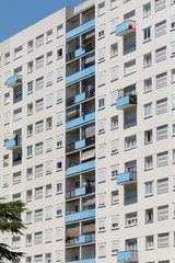 High rise tower block residential building in Bordeaux, France