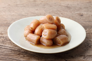boiled bananas in syrup