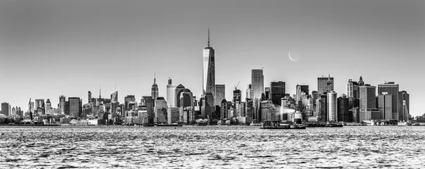 Papier Peint photo Lavable New York New York City Manhattan downtown skyline