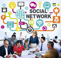 Social Network Internet Online Society Connecting Social Media C