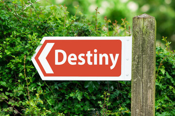 Direction Arrow, Sign To Destiny in Red Color