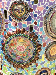 Background made of beautiful jewelry and chinaware