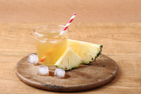 Delicious pineapple juice