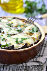 Musaka - traditional dish of greek cuisine.