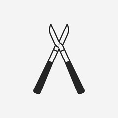 Gardening shears icon