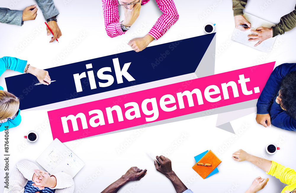 Wall mural Risk Management Investment Planning Strategy Concept