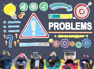 Problems Trouble Difficulty Failure Challenge Concept