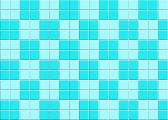 Blue tile wall