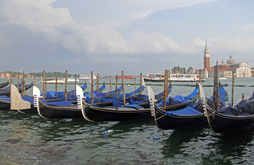 Gondolas en Venecia, italia